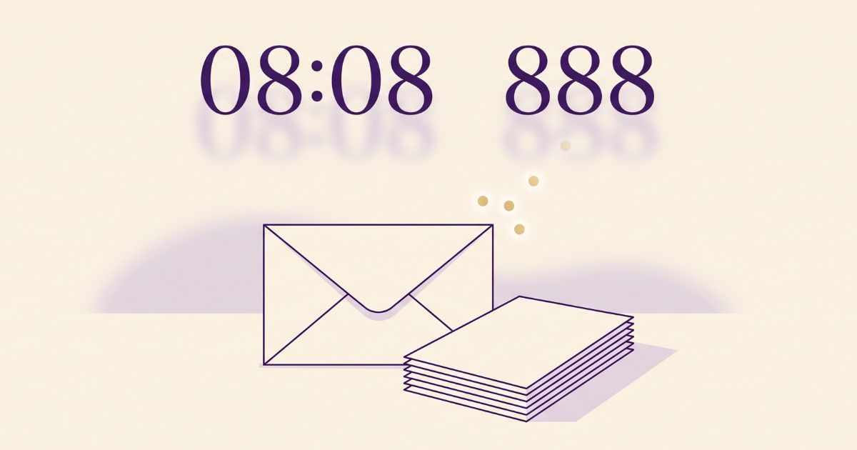 08:08 Uhr oder 888 während du auf Geld wartest